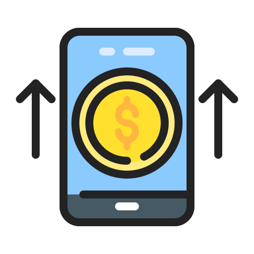 les services bancaires mobiles Generic Outline Color Icône