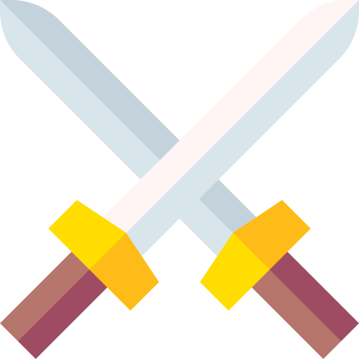 espadas Basic Straight Flat Ícone