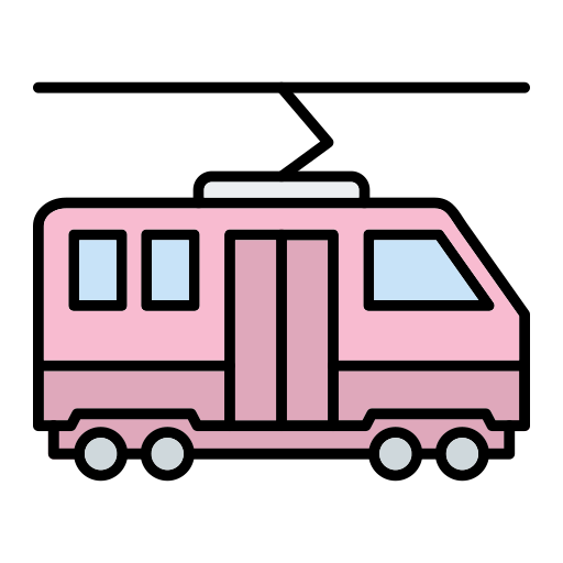 Tram Generic Outline Color icon