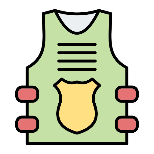 Bulletproof vest Generic Outline Color icon
