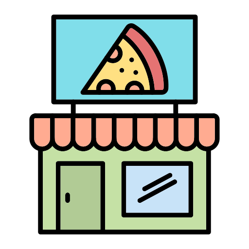 pizzeria Generic Outline Color icona