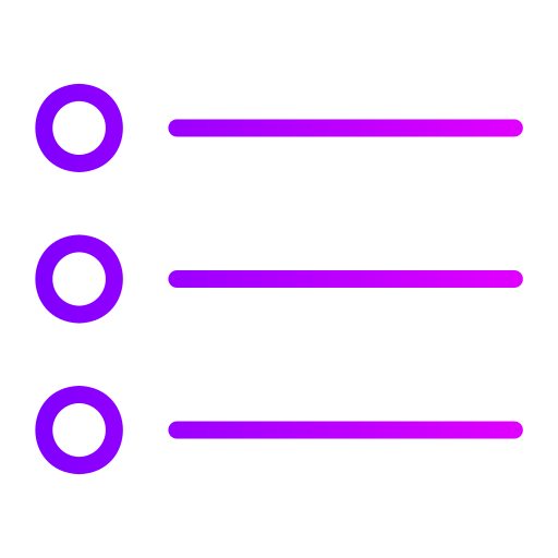 liste Generic Gradient Icône