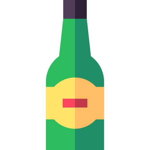 bierflasche Basic Straight Flat icon