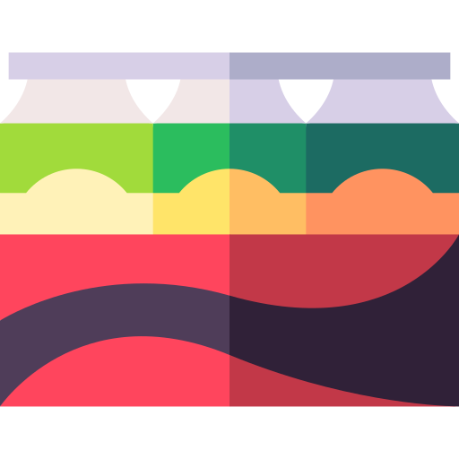 Six pack Basic Straight Flat icon