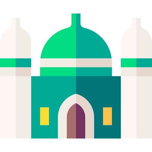 mosquée Basic Straight Flat Icône