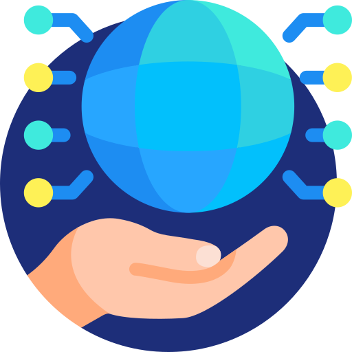 mundo virtual Detailed Flat Circular Flat icono