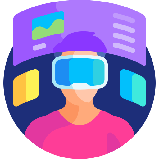 virtuelle realität Detailed Flat Circular Flat icon