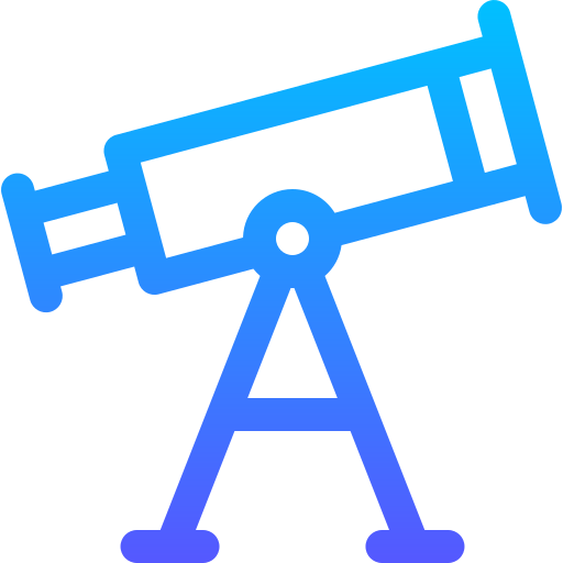telescopio Basic Gradient Lineal color icono