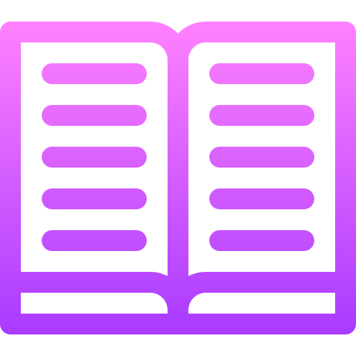 책 Basic Gradient Lineal color icon