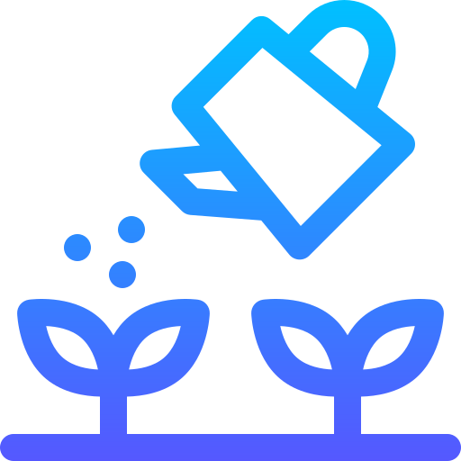 Watering Basic Gradient Lineal color icon