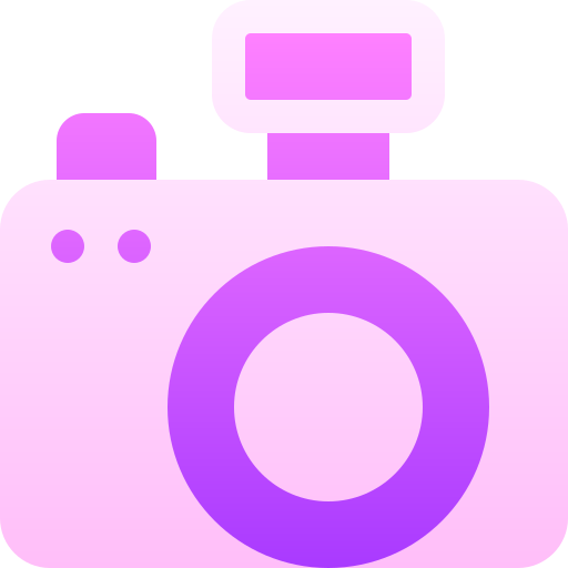 fotocamera Basic Gradient Gradient icoon
