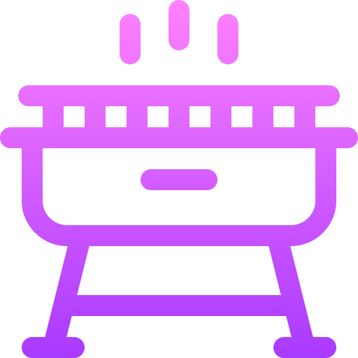 Bbq Basic Gradient Lineal color icon