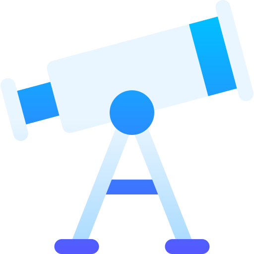 telescopio Basic Gradient Gradient icono