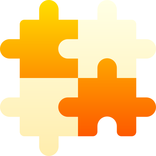 puzzle Basic Gradient Gradient icona