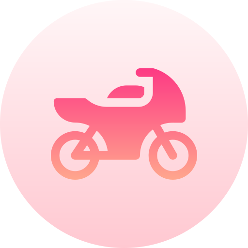 オートバイ Basic Gradient Circular icon