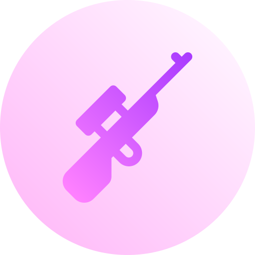 ライフル Basic Gradient Circular icon