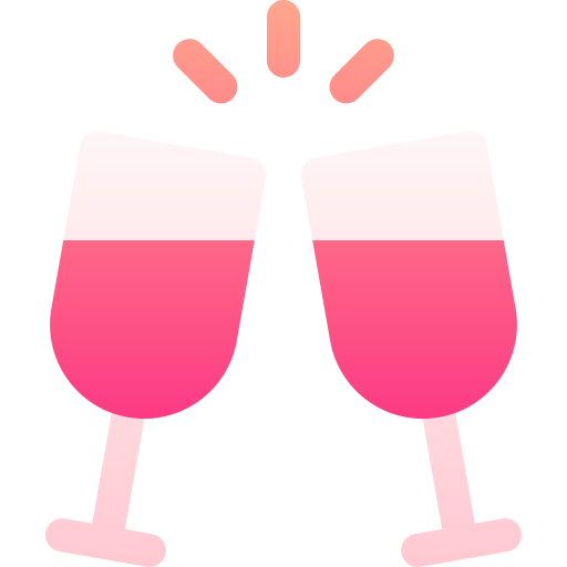 bicchiere di vino Basic Gradient Gradient icona