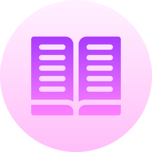 Book Basic Gradient Circular icon