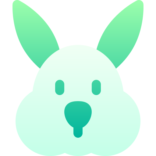 conejo Basic Gradient Gradient icono