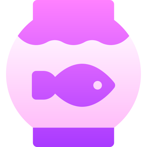 ciotola di pesce Basic Gradient Gradient icona