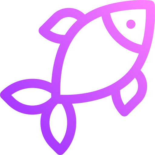 pez Basic Gradient Lineal color icono