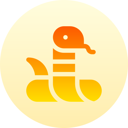 serpiente Basic Gradient Circular icono