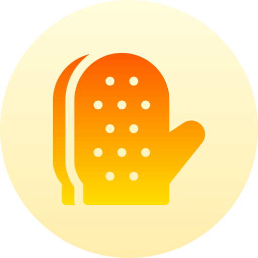 Gloves Basic Gradient Circular icon