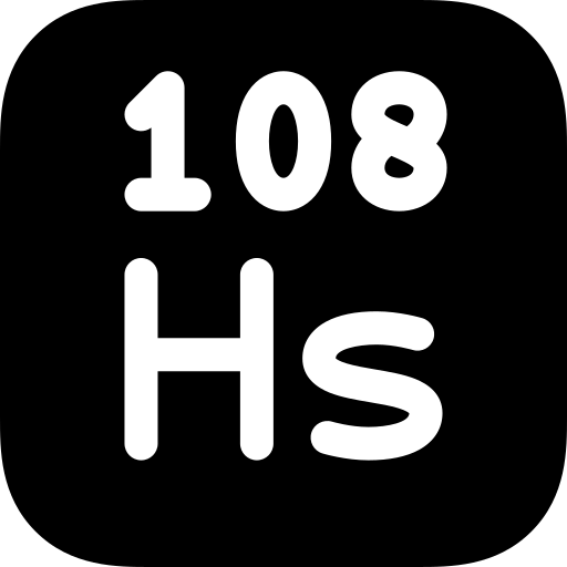 hassium Basic Rounded Filled icoon