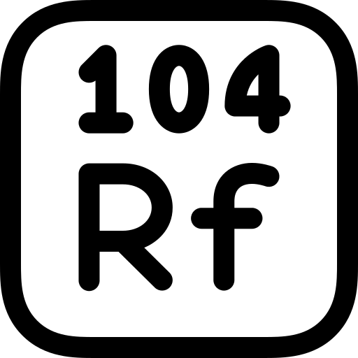 rutherfordium Basic Rounded Lineal Icône