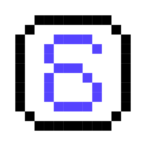 sechs Generic Outline Color icon