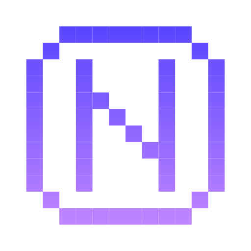 Letter n Generic Gradient icon