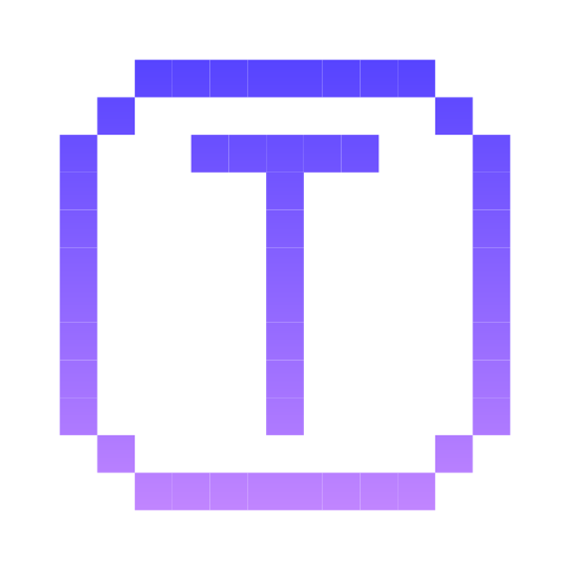 Letter t Generic Gradient icon