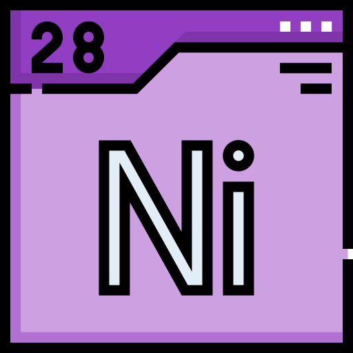 nikiel Detailed Straight Lineal color ikona