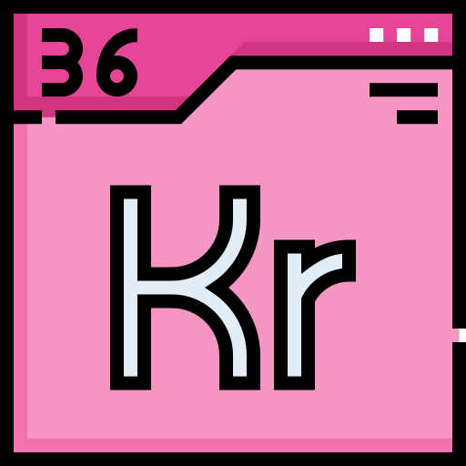 krypton Detailed Straight Lineal color icona