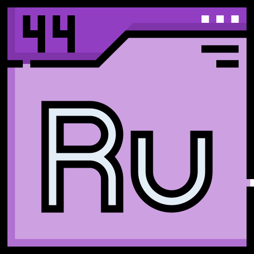 rutenio Detailed Straight Lineal color icono