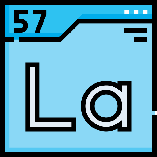 Лантан Detailed Straight Lineal color иконка