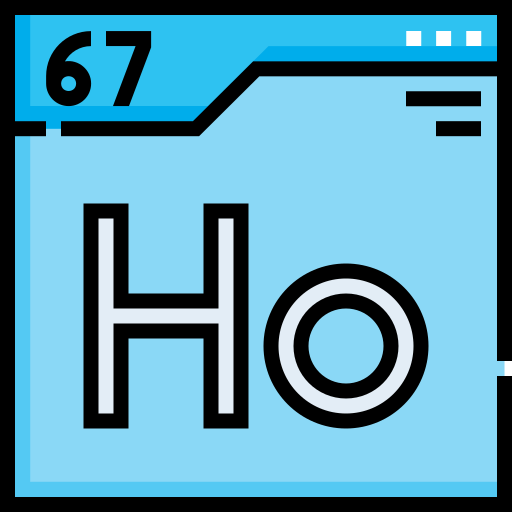 holmium Detailed Straight Lineal color icon