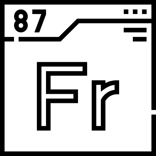 francium Detailed Straight Lineal icoon