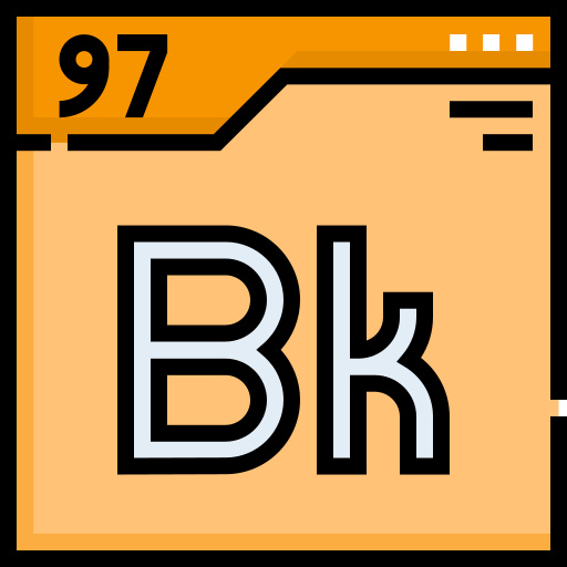 Berkelium Detailed Straight Lineal color icon