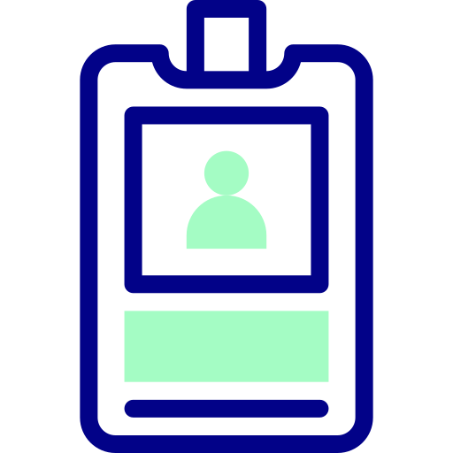 Id card Detailed Mixed Lineal color icon