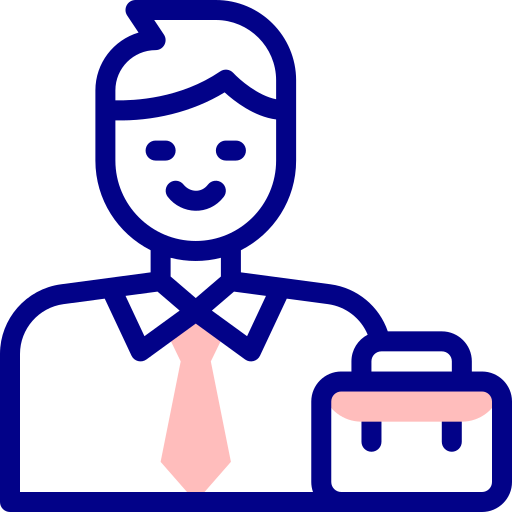 Employee Detailed Mixed Lineal color icon