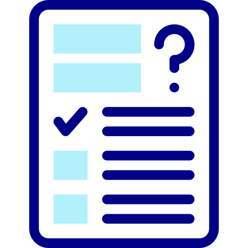 Questionnaire Detailed Mixed Lineal color icon