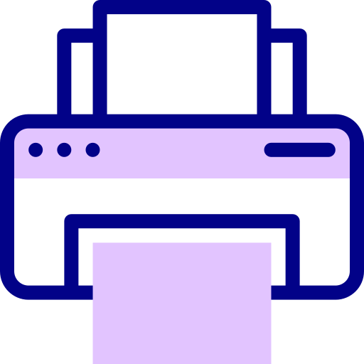 impresora Detailed Mixed Lineal color icono
