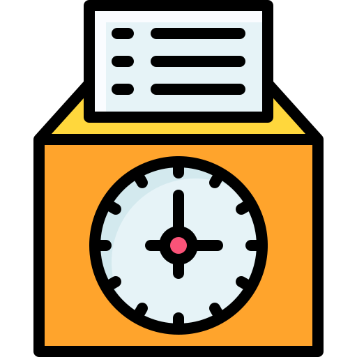 registrador de tiempo Generic Outline Color icono
