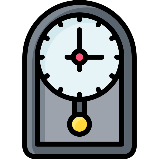 reloj antiguo Generic Outline Color icono