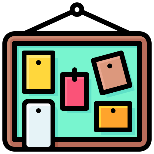 pinnwand Generic Outline Color icon