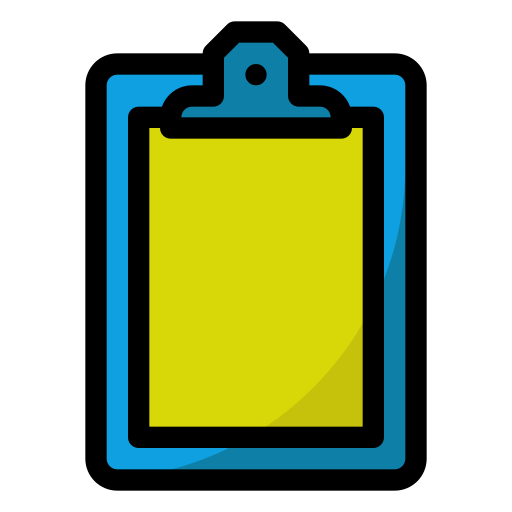 klembord Generic Outline Color icoon