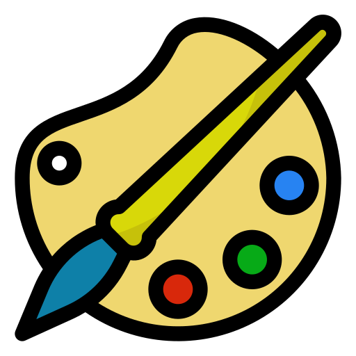 herramienta de dibujo Generic Outline Color icono