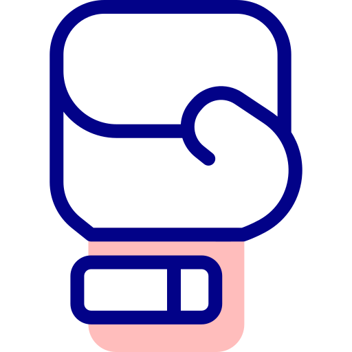 guante de boxeo Detailed Mixed Lineal color icono