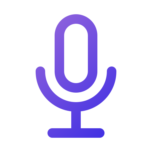 Microphone Generic Gradient icon